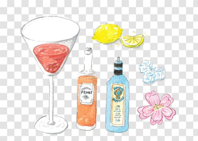 Bodeguita Del Medio Gin And Tonic Mojito Cocktail Margarita - Drinkware - Cartoon Fruit Wine Transparent PNG