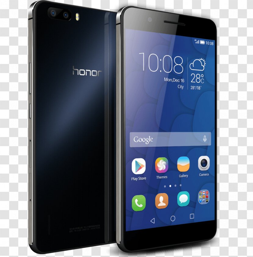Huawei Honor 6X Smartphone 华为 - Electric Blue Transparent PNG