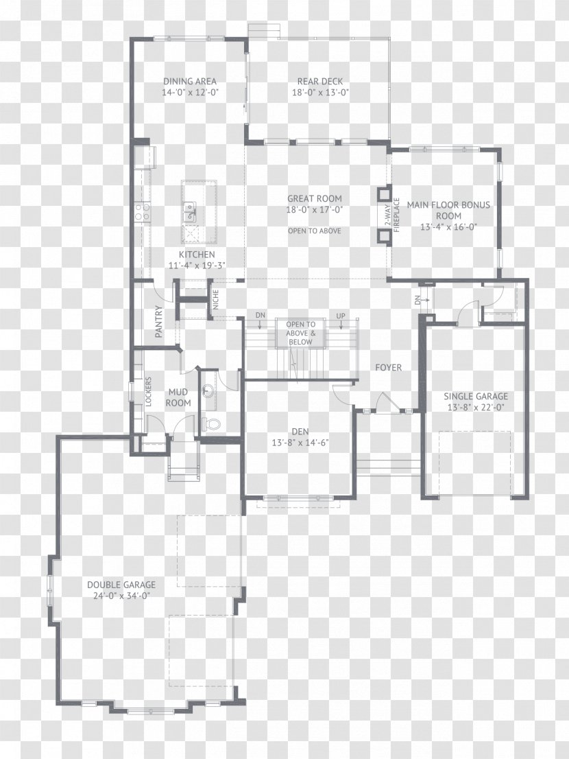 Floor Plan Line - Drawing - Design Transparent PNG