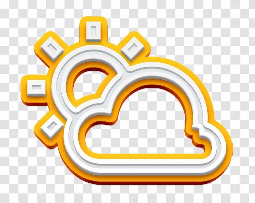 Cloudy Icon Forecast Partly - Text - Logo Symbol Transparent PNG