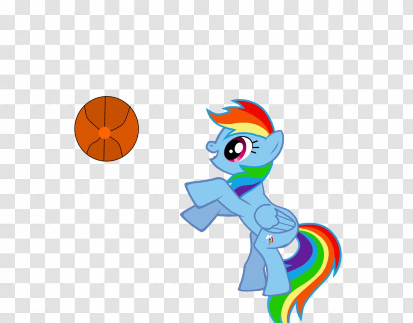 Rainbow Dash Basketball Color - Cartoon Transparent PNG