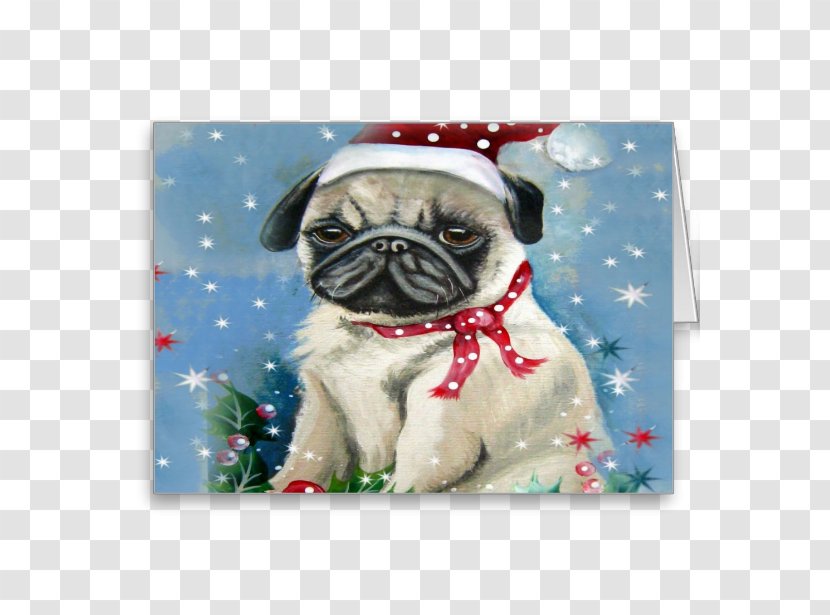 Puggle Puppy Dog Breed Greeting & Note Cards - Holiday Transparent PNG