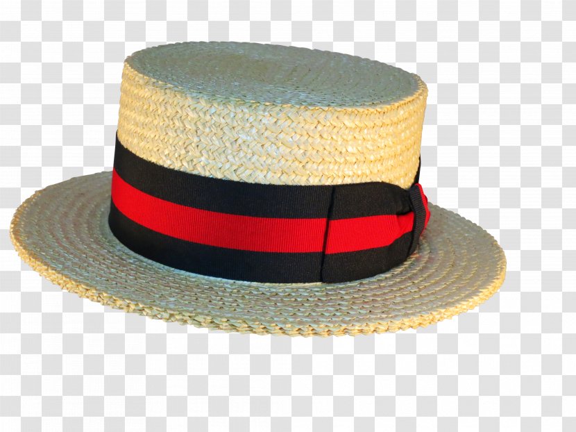 Boater Straw Hat Headgear Fedora - Hats Transparent PNG