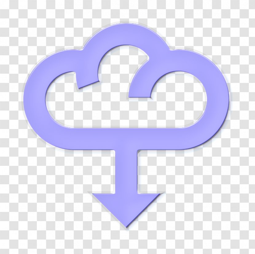 Cloud Icon Download - Purple - Electric Blue Logo Transparent PNG