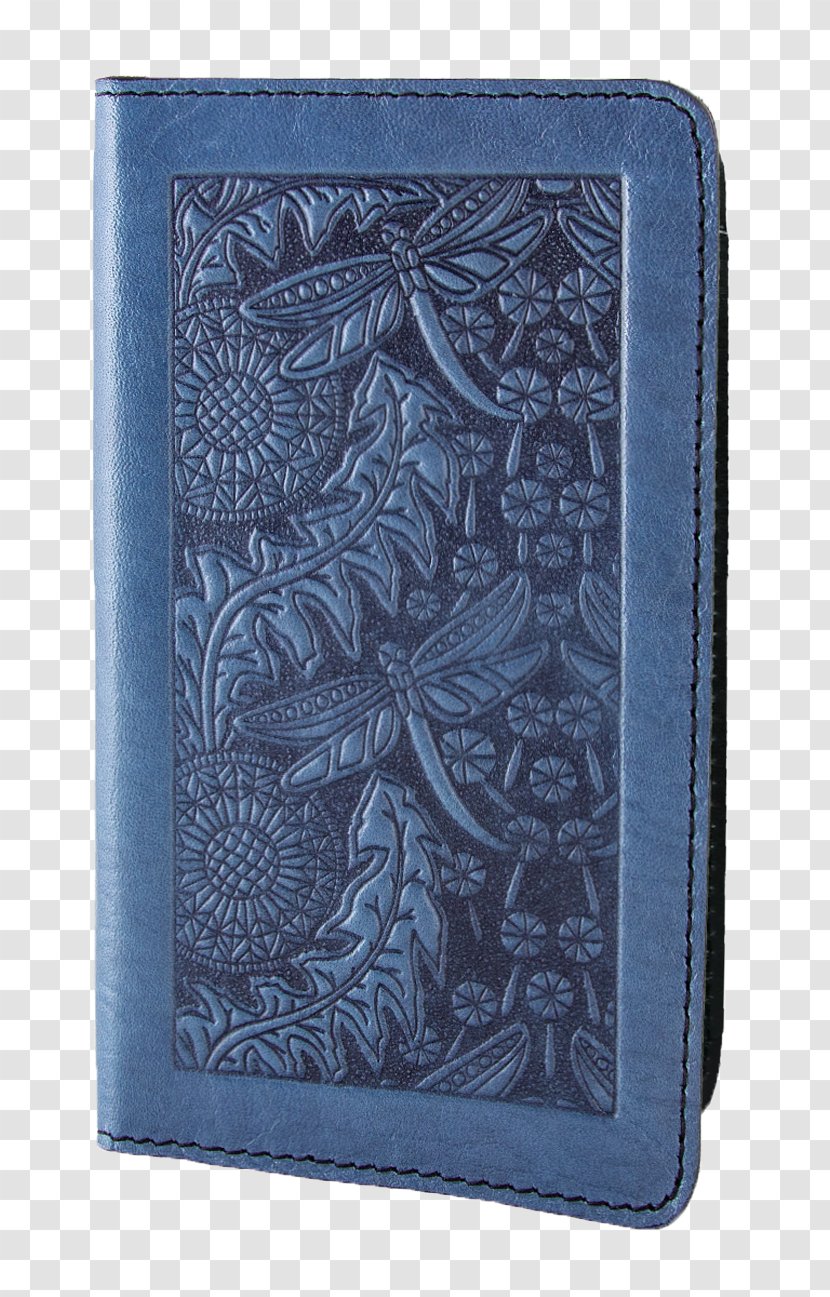 Wallet Electric Blue Leather Sky - Oberon Design - Cover Transparent PNG