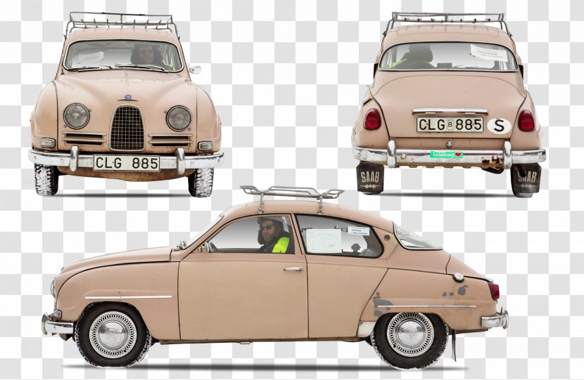 Compact Car Saab 96 92 - Model - Automobile Transparent PNG