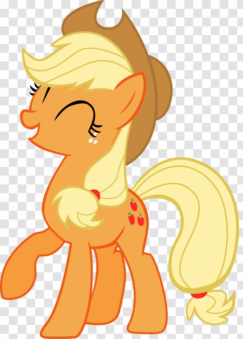 Applejack Pinkie Pie My Little Pony DeviantArt - Silhouette - Peach Flower Transparent PNG