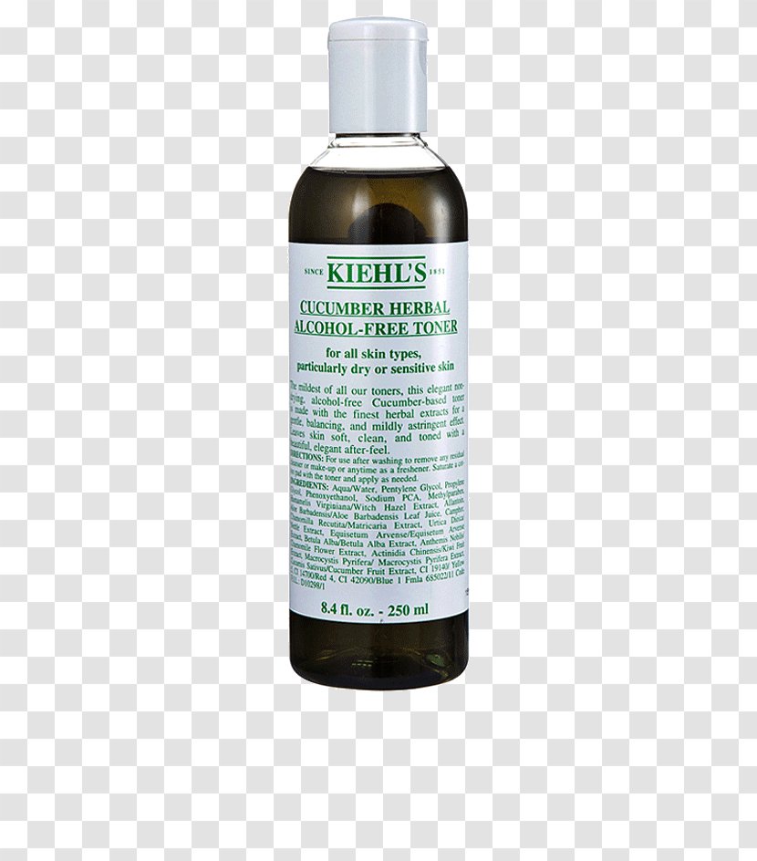 Lotion Toner Kiehls Moisturizer - Face - Kiehl's Cucumber Herbal Transparent PNG