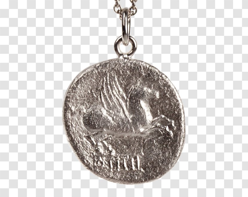 Michael Medal Locket Earring Silver Transparent PNG