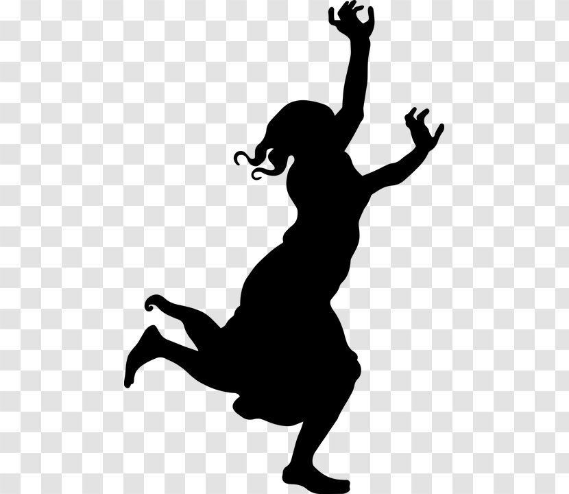 Silhouette Woman Photography Female - Black And White - Running Scared Transparent PNG