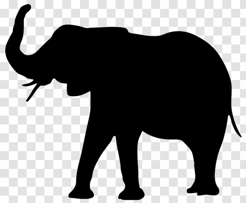 Silhouette Animal Clip Art - Elephantidae - Elephant Transparent PNG