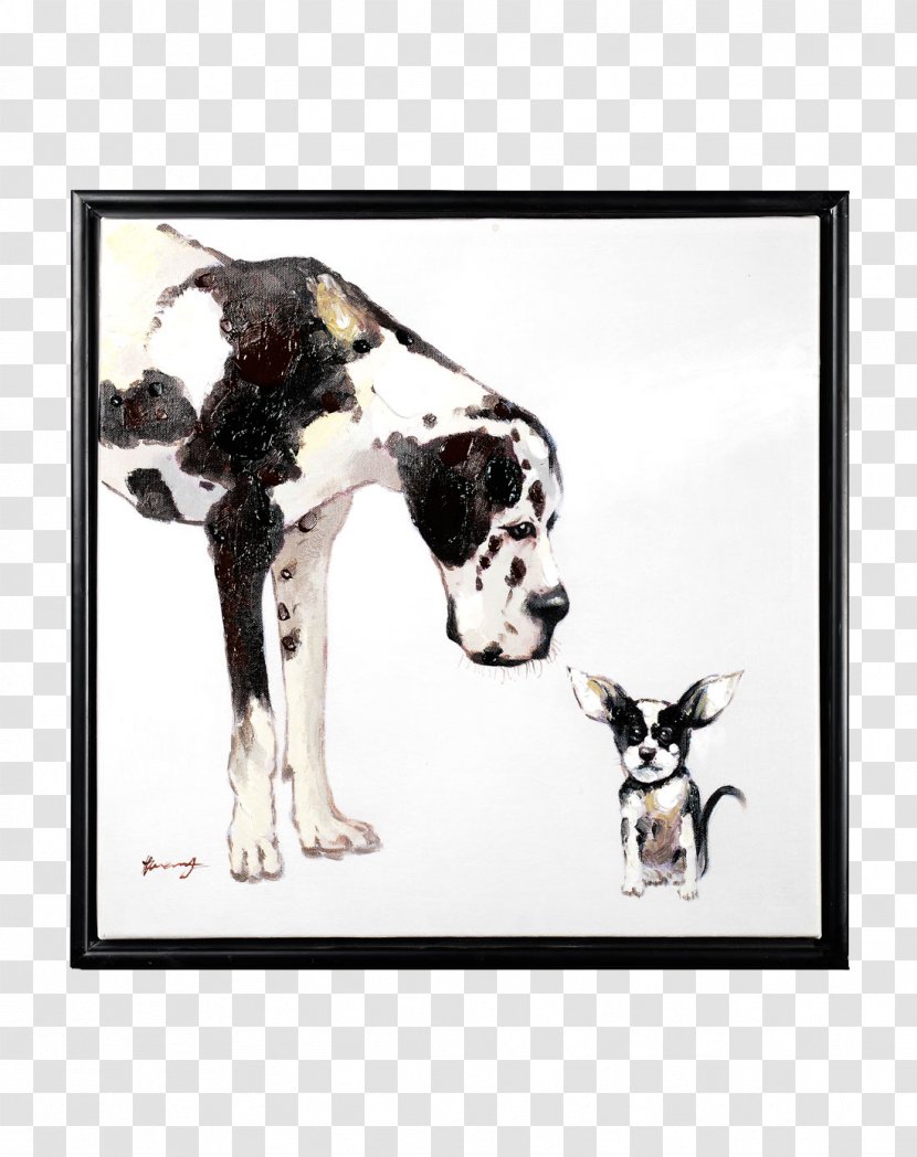 Dalmatian Dog Bulldog Oil Painting Canvas - Hand-decorated Home Life Paintings Transparent PNG