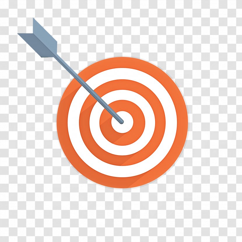 Orange - Darts - Archery Logo Transparent PNG