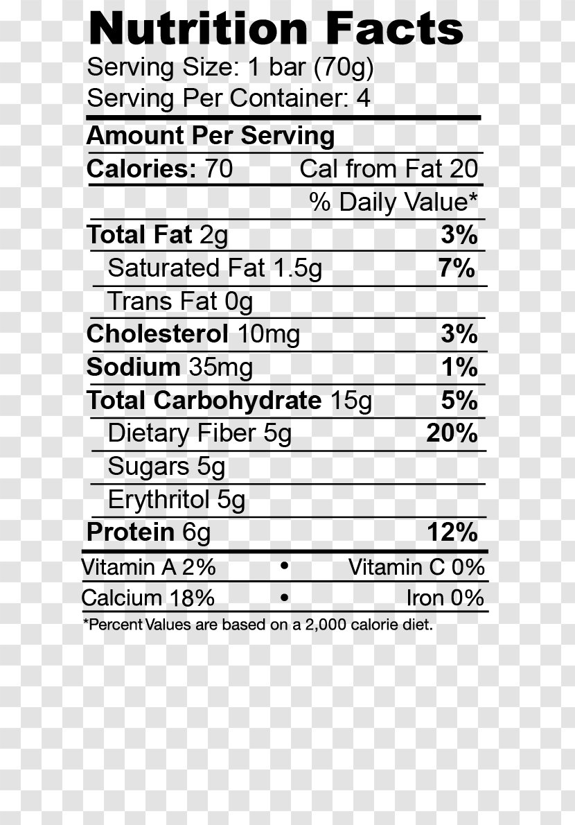 Muffin Ice Cream Dietary Supplement Nutrition Facts Label Graham Cracker - Heart Transparent PNG