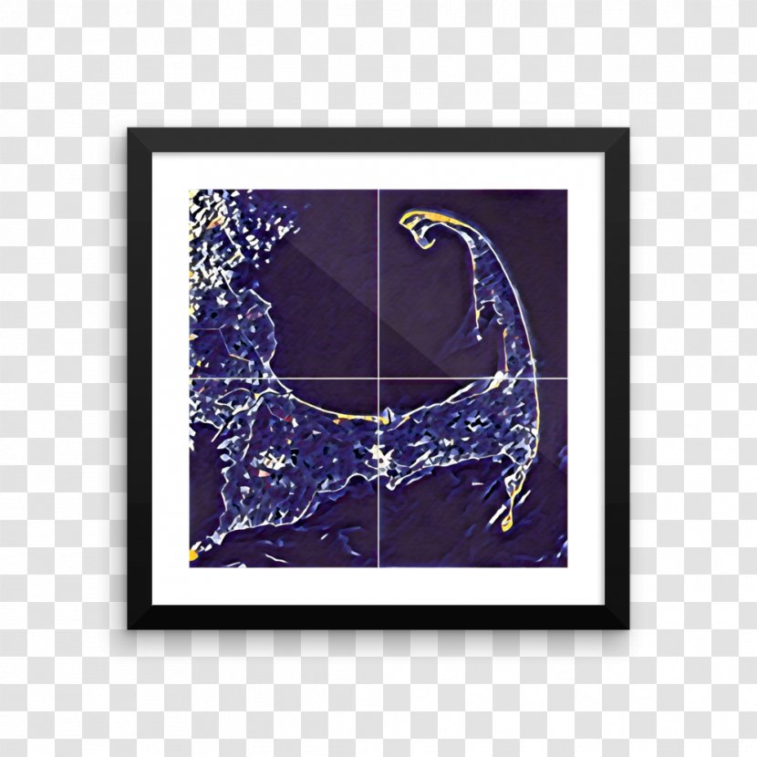 Purple Violet Cobalt Blue Picture Frames Font - Frame - Cape Transparent PNG