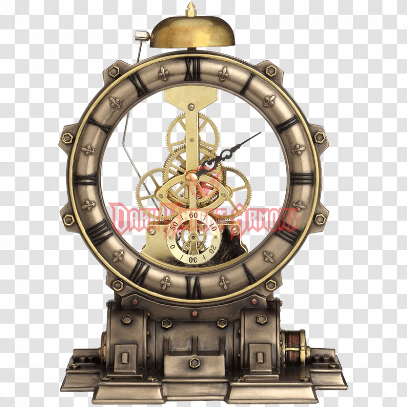 Steampunk Mantel Clock Striking Movement - Sundial Transparent PNG