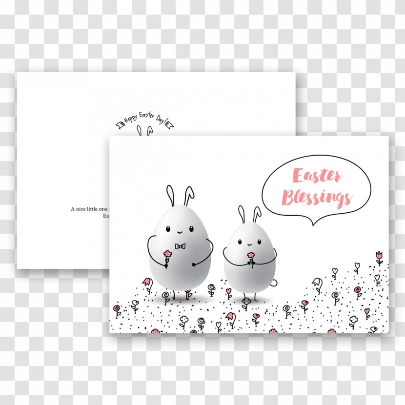 Easter Bunny Cartoon Font - Rabits And Hares Transparent PNG