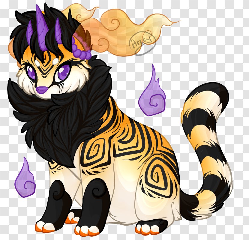 Cat Tiger Horse Cartoon - Paw Transparent PNG