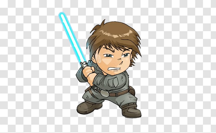 Obi-Wan Kenobi Luke Skywalker Clone Wars Anakin Trooper - Silhouette - Star Leia Transparent PNG