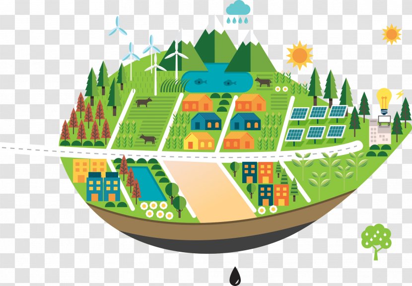 Vector Graphics Infographic Stock Illustration Renewable Energy - Royaltyfree - Farm Scene Transparent PNG