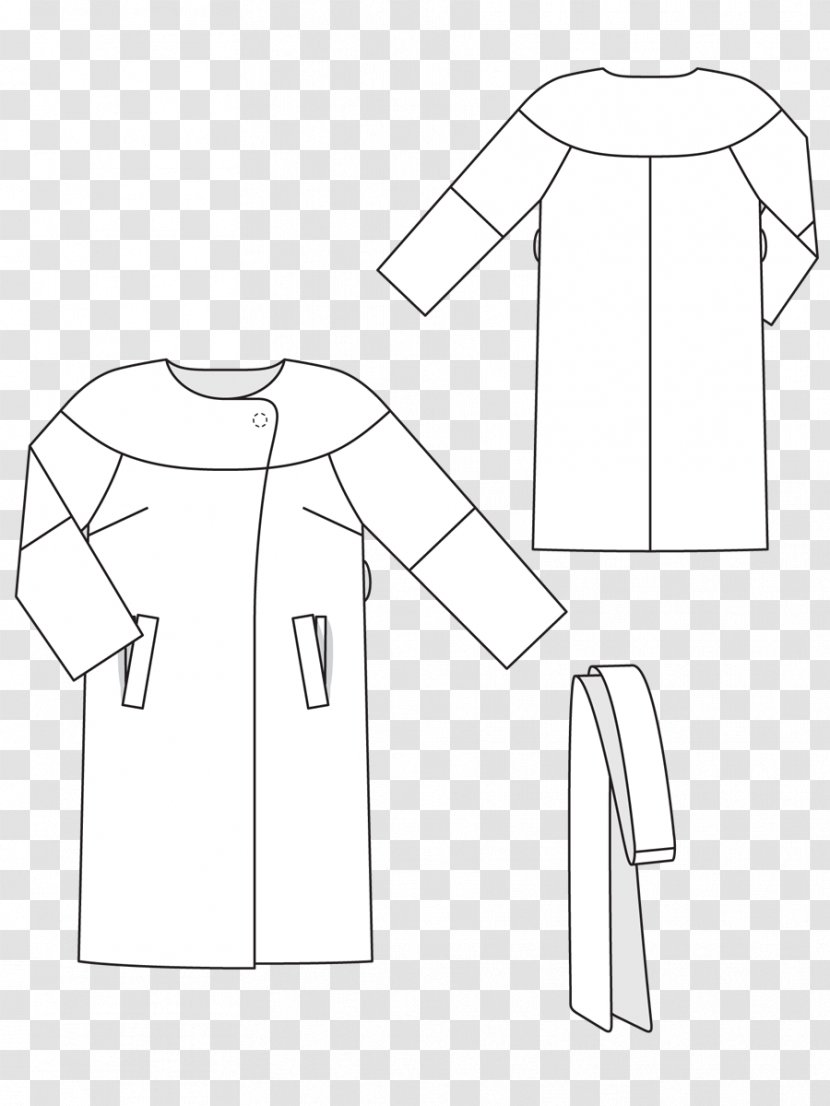 Drawing Dress /m/02csf Line Art Collar - Palta Transparent PNG