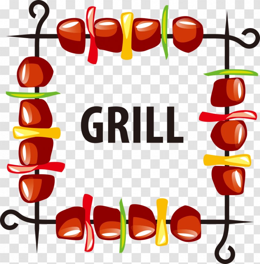 Barbecue Kebab Chuan Clip Art - Rotisserie - 4 String Transparent PNG