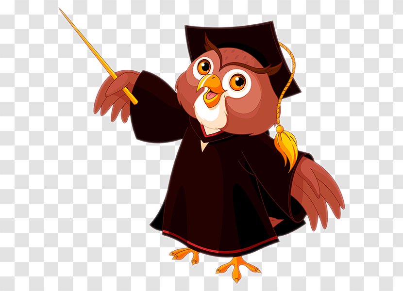 Owl Professor Teacher Clip Art - Beak Transparent PNG