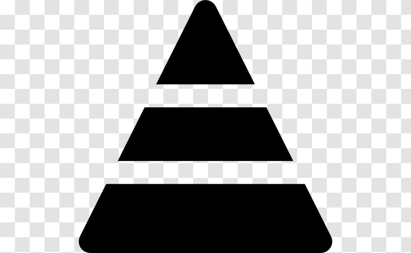 Pyramid - Black And White - Infographic Transparent PNG