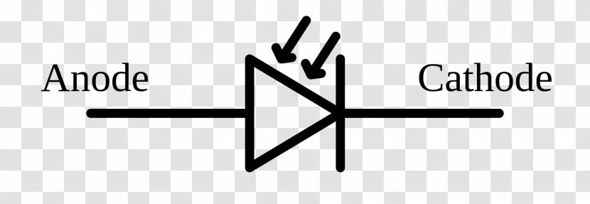 Photodiode Electronic Symbol Schottky Diode Tunnel - Cathode Transparent PNG