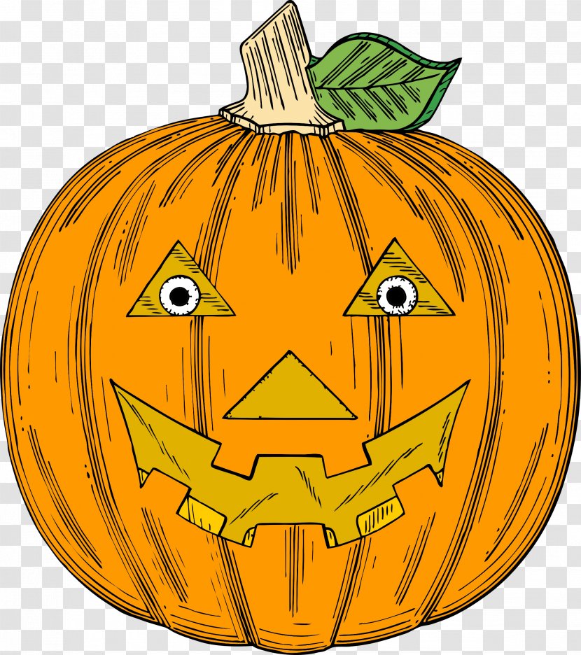 Jack-o'-lantern Halloween Clip Art - Squash - Pumpkin Transparent PNG