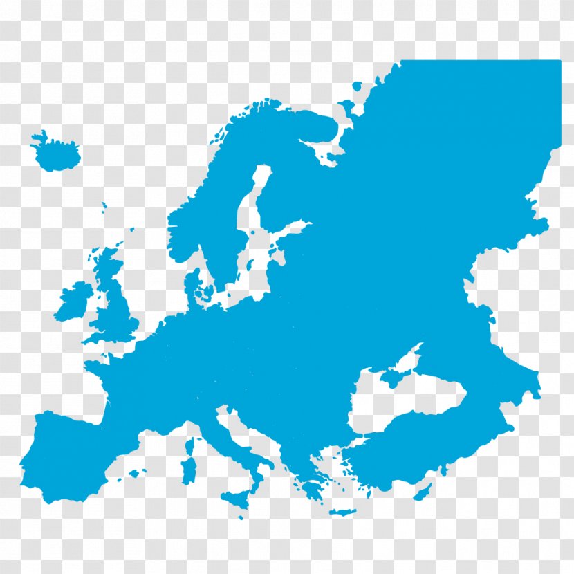 European Union Blank Map Vector - Elevation - International-students Transparent PNG