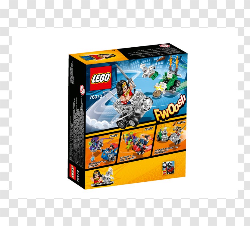 LEGO 76070 DC Comics Super Heroes Mighty Micros: Wonder Woman Vs. Doomsday Lego Batman 2: Marvel - Construction Set Transparent PNG