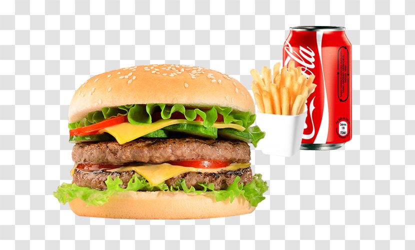 Pizza Hamburger French Fries Fizzy Drinks Cola - Double Cheese Transparent PNG