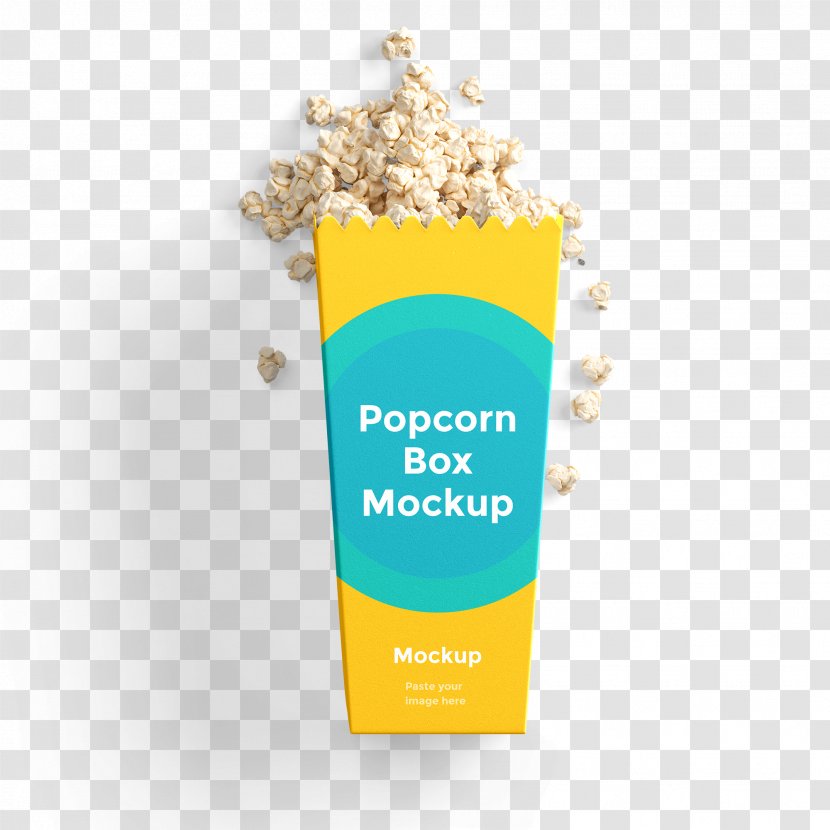 Popcorn Box Packaging And Labeling - Packed Transparent PNG