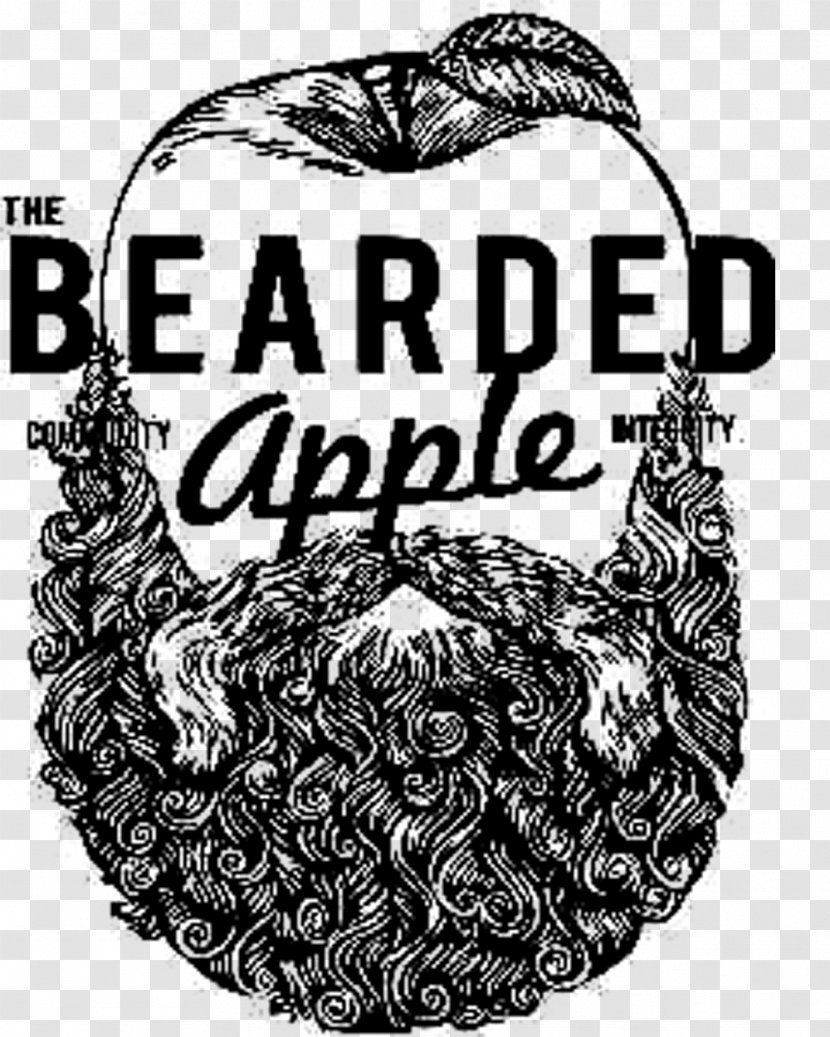 The Bearded Apple Non-profit Organisation Logo Brand Facebook, Inc. - Monochrome - Beards Transparent PNG