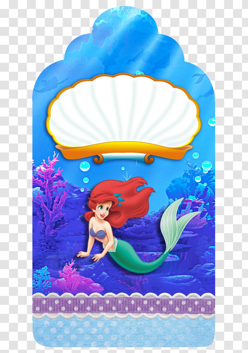 Ariel Mermaid Disney Princess Party - Marine Mammal - PEQUENA SEREIA Transparent PNG