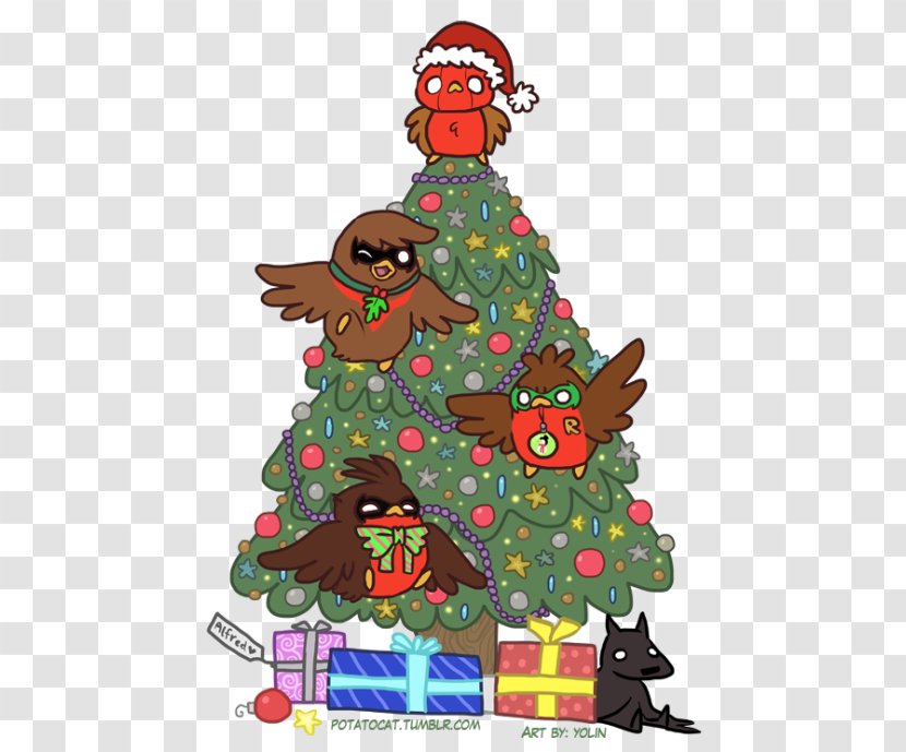 Christmas Tree Dick Grayson Batman Santa Claus - Robin Transparent PNG