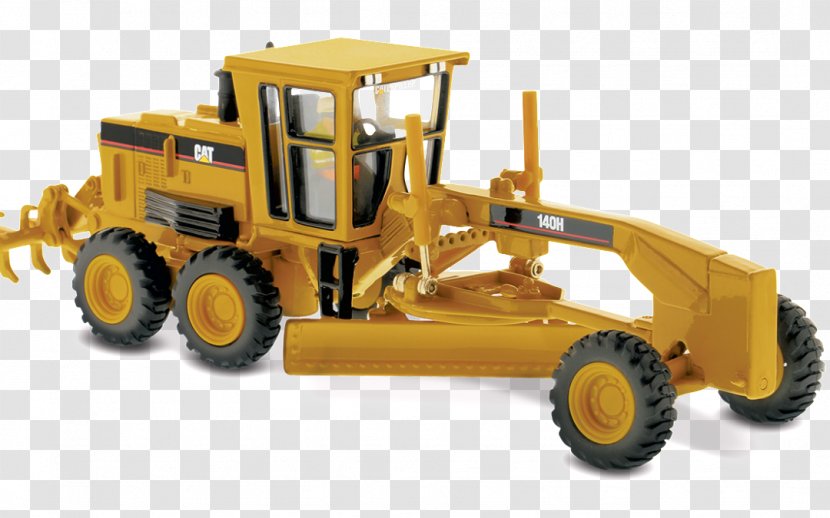 Caterpillar Inc. Grader 1:50 Scale 140M Heavy Machinery - Diecast Toy - Tractor Transparent PNG