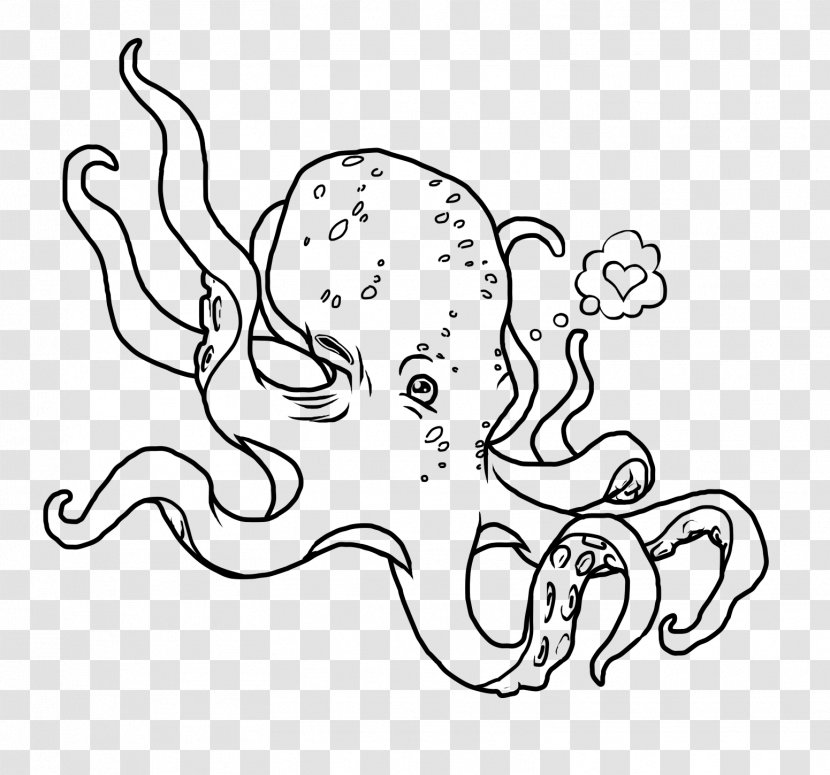 Drawing Line Art - Watercolor - Octopus Transparent PNG