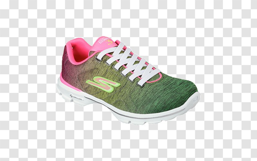Skechers Go Walk 3 Shoes 2016 Black 14 Sports Unfold - Magenta - Colorful Tennis For Women Transparent PNG