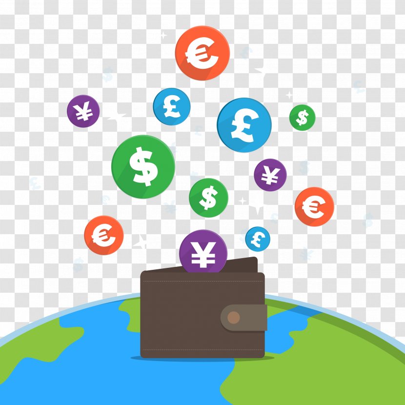 Payment Business E-commerce Money Exchange Rate - Ecommerce System - Creative Wallet And Currency Symbol Transparent PNG