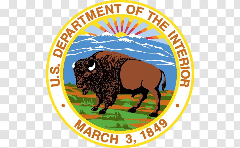 United States Department Of The Interior Secretary Federal Government Bureau Land Management National Park Service - Bull - Area Transparent PNG