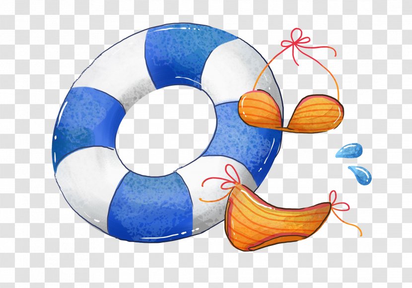 Blue Lifebuoy - Flower - Swimming Rings Transparent PNG