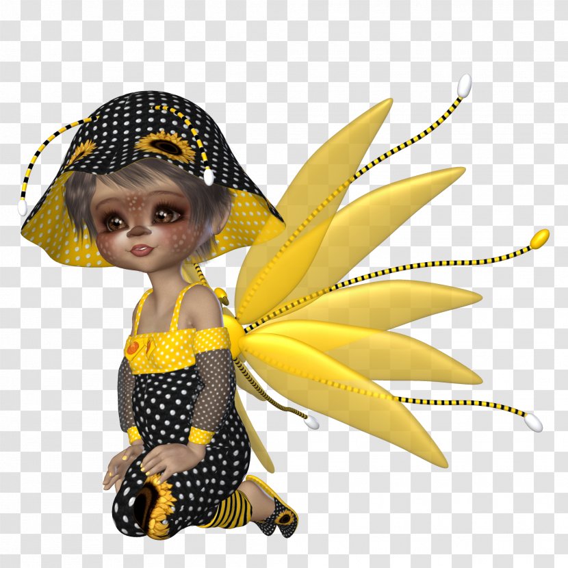 Fairy Figurine - Yellow - Poser Transparent PNG