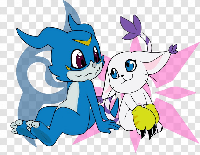 Cat Veemon Gatomon Patamon Digimon - Frame Transparent PNG