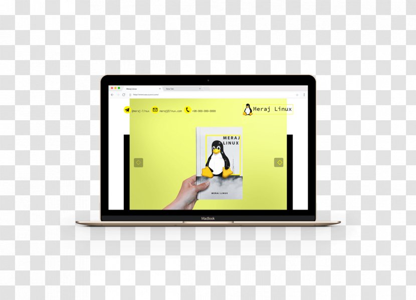 Brand Display Advertising Multimedia - Yellow - Single Page Template Transparent PNG