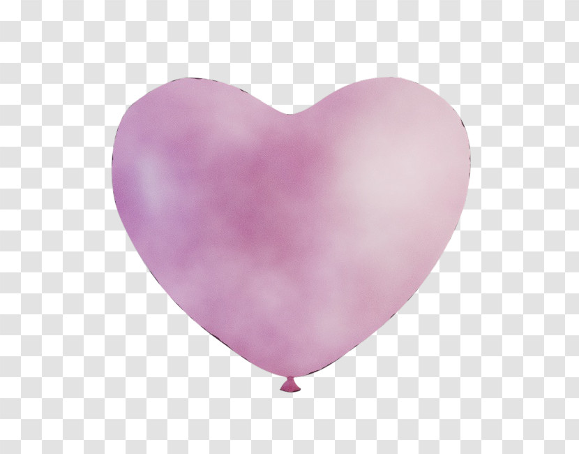 Pink Heart Balloon Magenta Party Supply Transparent PNG