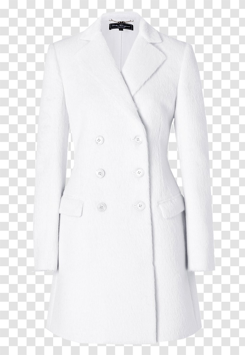 Overcoat Lab Coats Outerwear Sleeve Formal Wear - White - Coat Transparent PNG