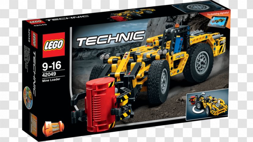 Lego Technic Toy LEGO Digital Designer 42049 Mine Loader - Minifigure - Bugatti Transparent PNG