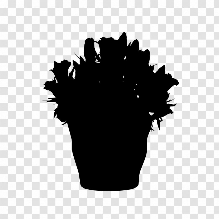 Leaf Silhouette Font Flower Tree - Blackandwhite Transparent PNG